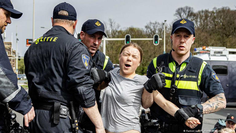 Greta Thunberg arrested Netherlands